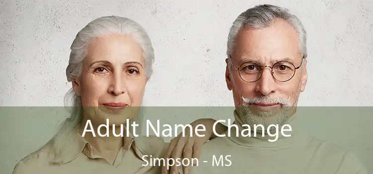  Adult Name Change Simpson - MS