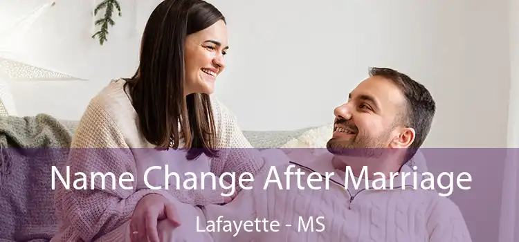  Name Change After Marriage Lafayette - MS