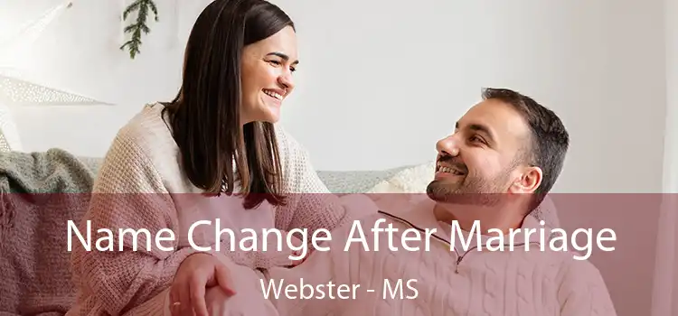  Name Change After Marriage Webster - MS